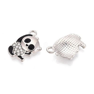 Alloy & Enamel & Crystal Rhinestone Pendants PALLOY-T095-12P-1