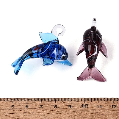 Handmade Lampwork Pendants LA-N048-23-1