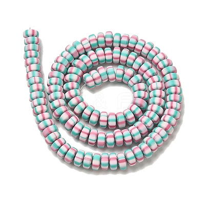 Polymer Clay Beads Strands CLAY-H006-02C-1