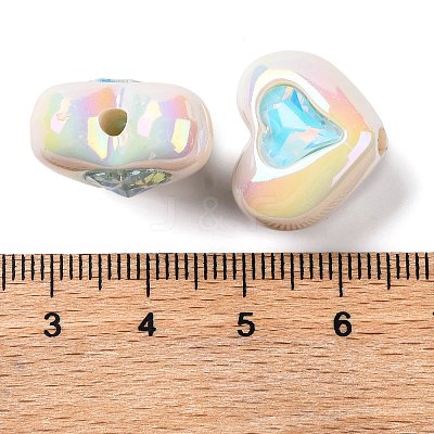 Plating Acrylic Beads OACR-Z022-01C-1