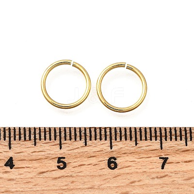 Brass Open Jump Rings KK-B147-03I-G-1