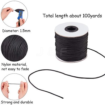 Nylon Braided Cord NWIR-PH0001-17A-WH-1