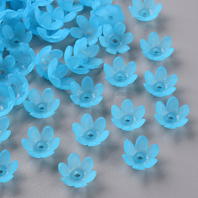 Frosted Acrylic Bead Caps MACR-S371-07A-755-1