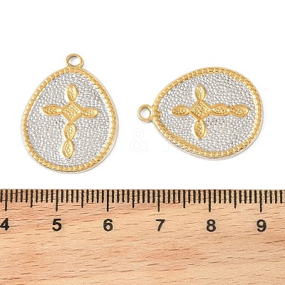 Two Tone 304 Stainless Steel Pendants STAS-L314-10GP-03-1