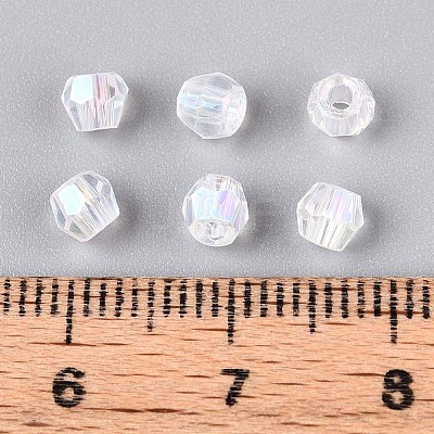 Transparent Spray Painted Glass Beads LS-EGLA-N018-4mm-12-1