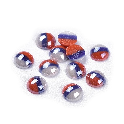 Opaque Glass Cabochons LS-X-GGLA-S038-12F-8mm-1