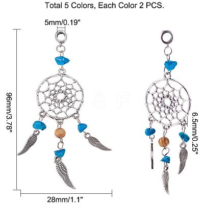 Alloy European Dangle Charms PALLOY-PH0001-25AS-WH-1