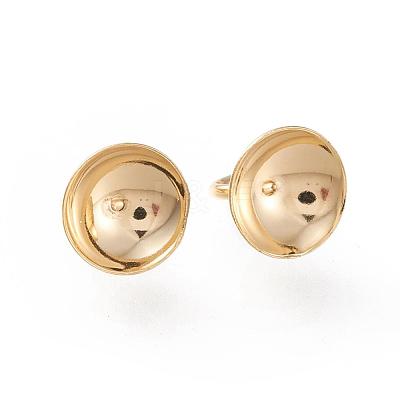 201 Stainless Steel Bead Cap Pendant Bails STAS-K194-03G-05-1