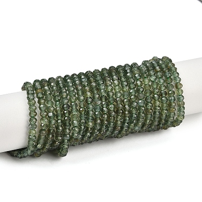 Natural Green Apatite Beads Strands G-E194-04-01-1