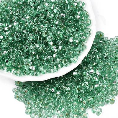 Baking Paint Transparent Glass Seed Beads SEED-N006-05J-1