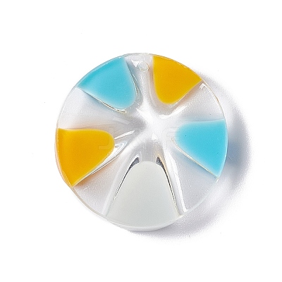 Transparent Resin Pendants LS-RESI-E029-03E-1