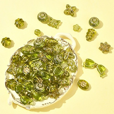 110Pcs 11 Styles Transparent Acrylic Beads OACR-FS0002-07-1