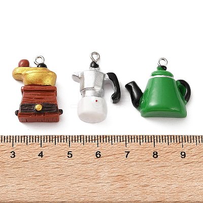 Opaque Resin Pendants RE-CBA6149-02-1