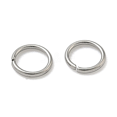 Tarnish Resistant 304 Stainless Steel Open Jump Rings X-STAS-M008-04A-1