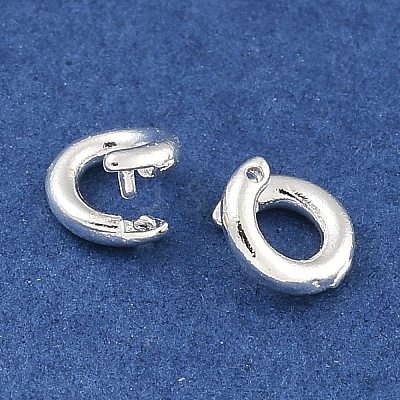 Brass Twister Clasps KK-P284-13S-1