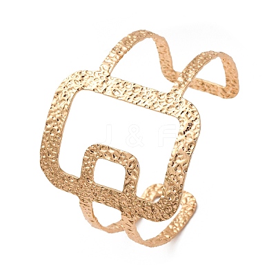 304 Stainless Steel Cuff Bangles BJEW-B135-01D-G-1