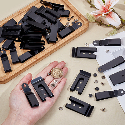 25Pcs Iron Mobile Phone Back Clip AJEW-NB0007-09EB-1