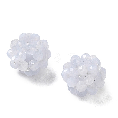 Natural Blue Lace Agate Woven Beads GG-CBA2E9C-F17-01-1
