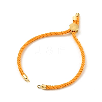 Half Finished Twisted Milan Rope Slider Bracelets FIND-G032-01G-02-1