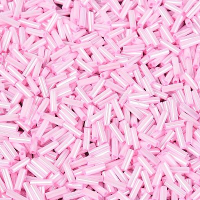 FGB Grade A Glass Round Bugle Beads SEED-Q040-06A-06-1