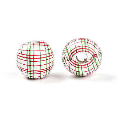 Easter Theme Printed Wood Beads WOOD-T032-22C-1