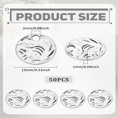 50Pcs Tibetan Style Alloy Pendants FIND-LP0006-83-1
