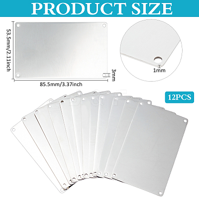 Rectangle 304 Stainless Steel Sheets STAS-WH0044-61A-1