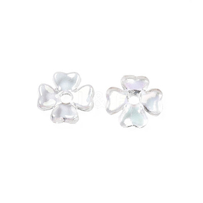 Transparent Acrylic Bead Caps TACR-Q273-06-1