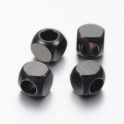 304 Stainless Steel Beads Ion Plating(IP) STAS-F136-01B-5x5mm-1
