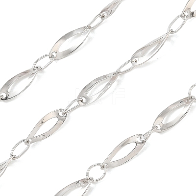 Rack Plating Brass Oval Link Chains CHC-N009-05P-1