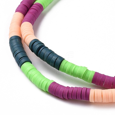 Handmade Polymer Clay Bead Strands CLAY-C003-05C-1