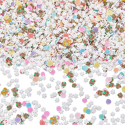 Christmas Themed 1 Set DIY Epoxy Resin Material Filling DIY-SC0027-30C-1