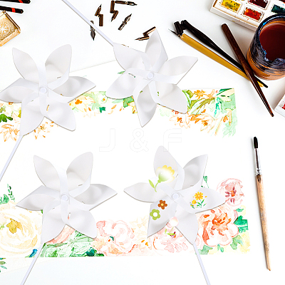 10Pcs DIY Craft Paper Windmill DIY-CP0013-51-1