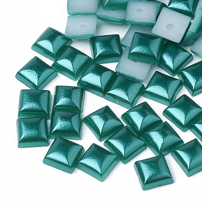ABS Plastic Imitation Pearl Cabochons SACR-R748-6x6mm-Z55-1