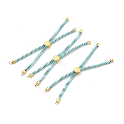Half Finished Twisted Milan Rope Slider Bracelets FIND-G032-01G-04-1