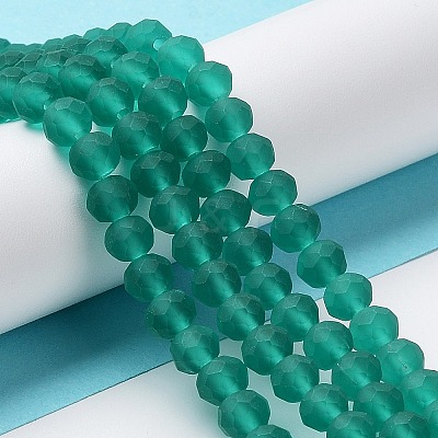 Transparent Glass Beads Strands EGLA-A034-T6mm-MD18-1
