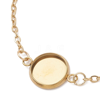 304 Stainless Steel Cable Chain Slider Bracelet Making BJEW-JB12810-01-1