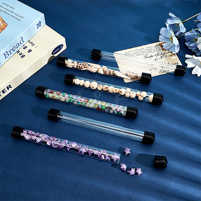 Transparent PC Plastic Bead Storage Tubes AJEW-WH0596-947E-1