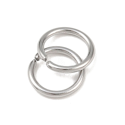 Tarnish Resistant 304 Stainless Steel Open Jump Rings X-STAS-E067-07-8mm-1