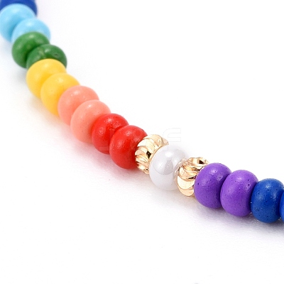 Glass Seed Beads Beaded Necklaces NJEW-JN03501-1