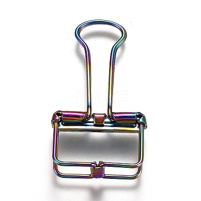 Metal Skeleton Frame Hollow Wire Binder Clips LS-DIY-I040-01C-1