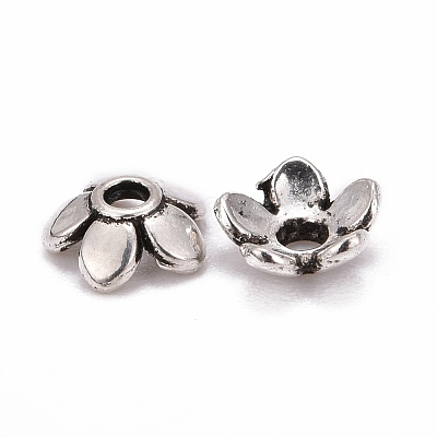 Tibetan Style Bead Caps LFH10006Y-1