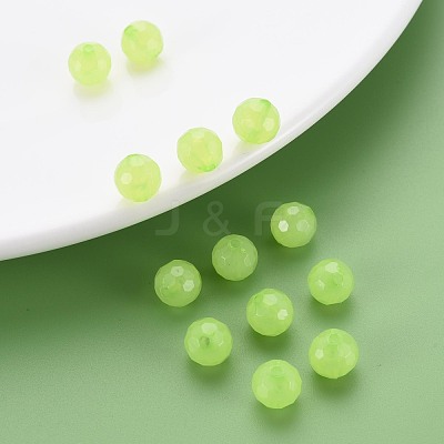 Transparent Acrylic Beads TACR-S154-62E-06-1
