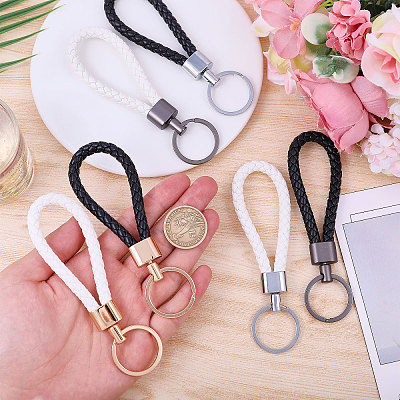 6Pcs 6 Colors PU Leather Kaychians KEYC-CA0001-56-1