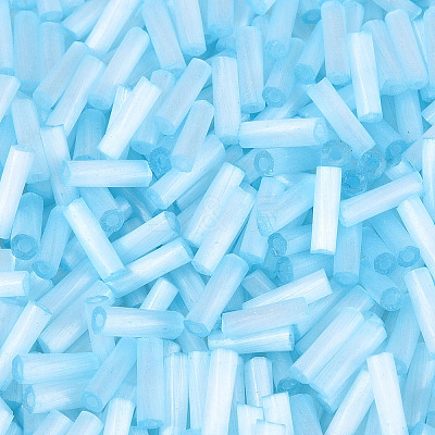 Glass Bugle Beads SEED-N007-28H-1