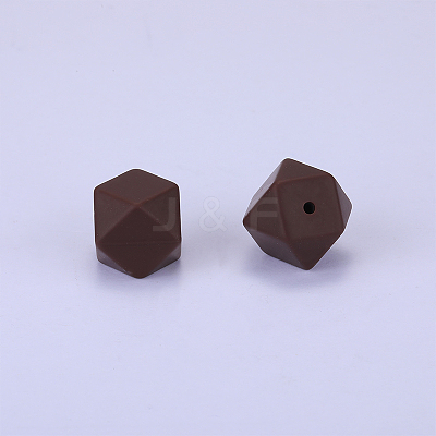 Hexagonal Silicone Beads SI-JX0020A-22-1