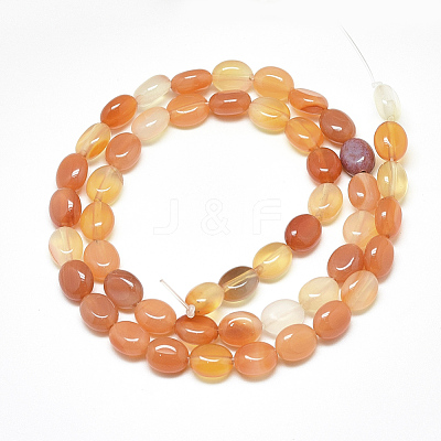 Natural Red Agate Beads Strands X-G-S357-B09-1