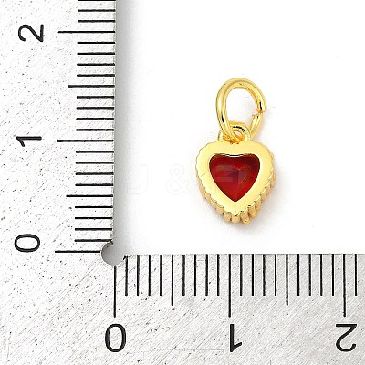 Brass Micro Pave Cubic Zirconia Pendants KK-H204-01G-07-1
