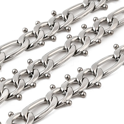 304 Stainless Steel Figaro Chains CHS-V001-03P-1
