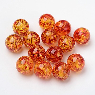 Resin Round Beads RB660Y-2-1